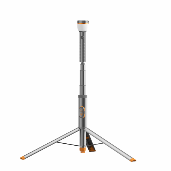 Tripod Adventure Light standing on tripod – rechargeable LED camping light