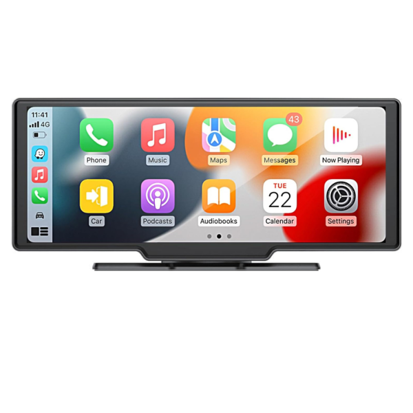 10" Carplay/Android Auto Monitor with Dash Camera