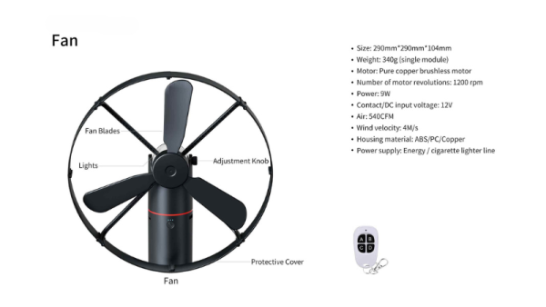 Image showing skoutdoor kit portable fan 